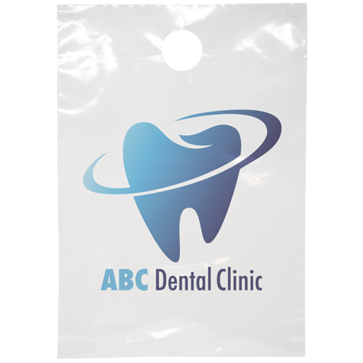 Digital Full Color Clear Plastic Doorknob Bags (9" x 13")