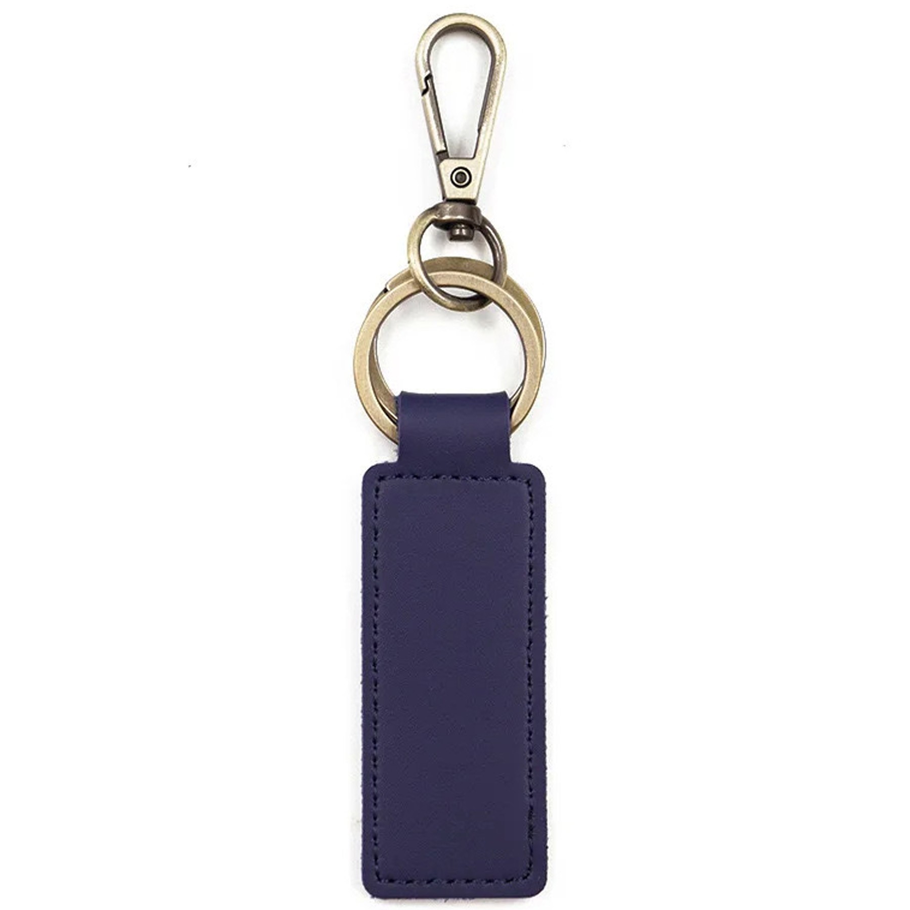 Double Loop Leather Keychain 2