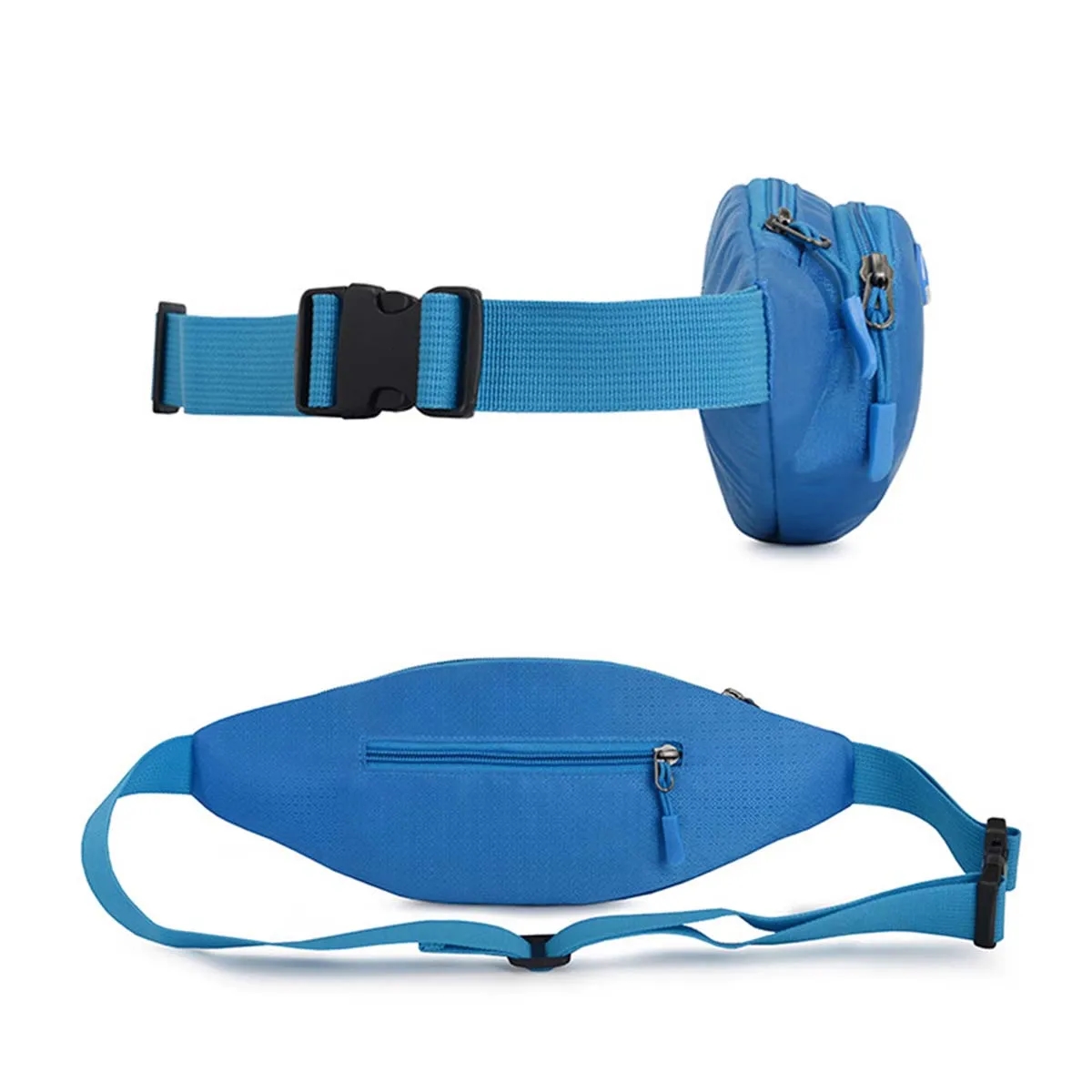 Large Crossbody Fanny Pack with 3-Zipper Pockets 7