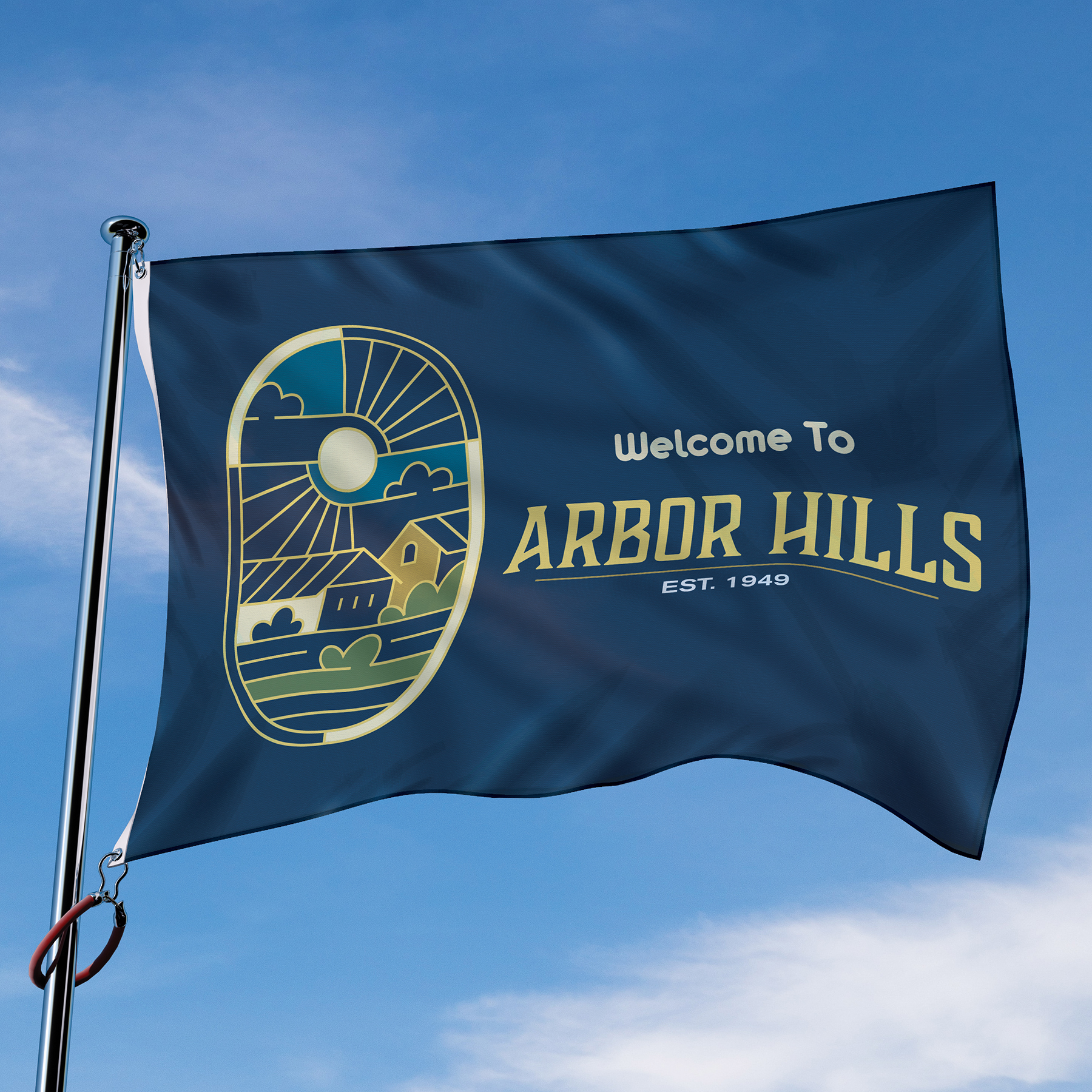 5' x 8' Digitally Printed Single Reverse Spun Polyester Flag 8