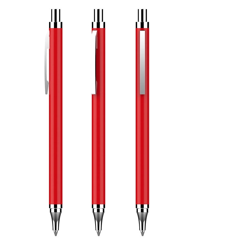 Custom Stainless Steel Ballpoint Pen Black Ink 5
