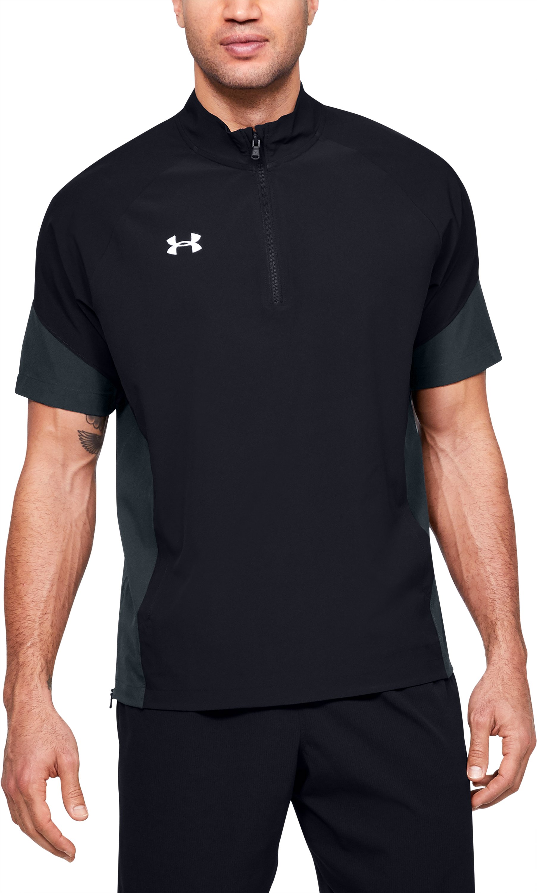 Men's UA Motivate Short Sleeve Zip 2