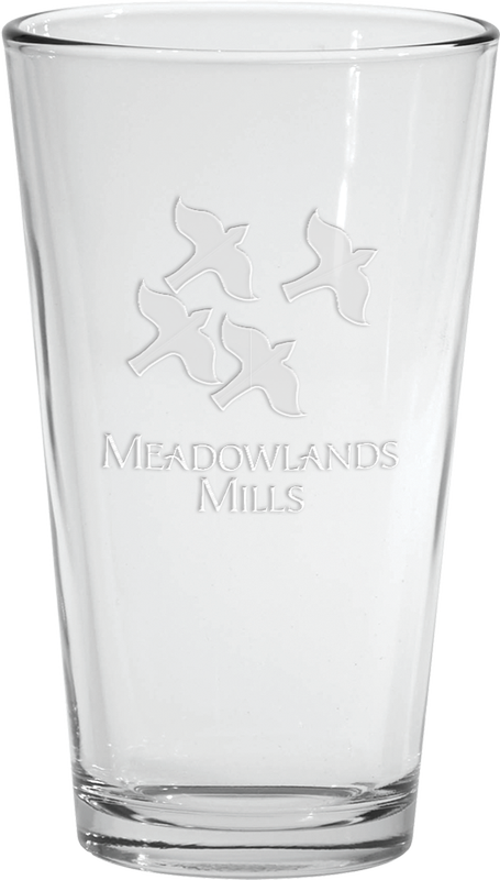 16 oz. Pint Glass - Deep Etched 13
