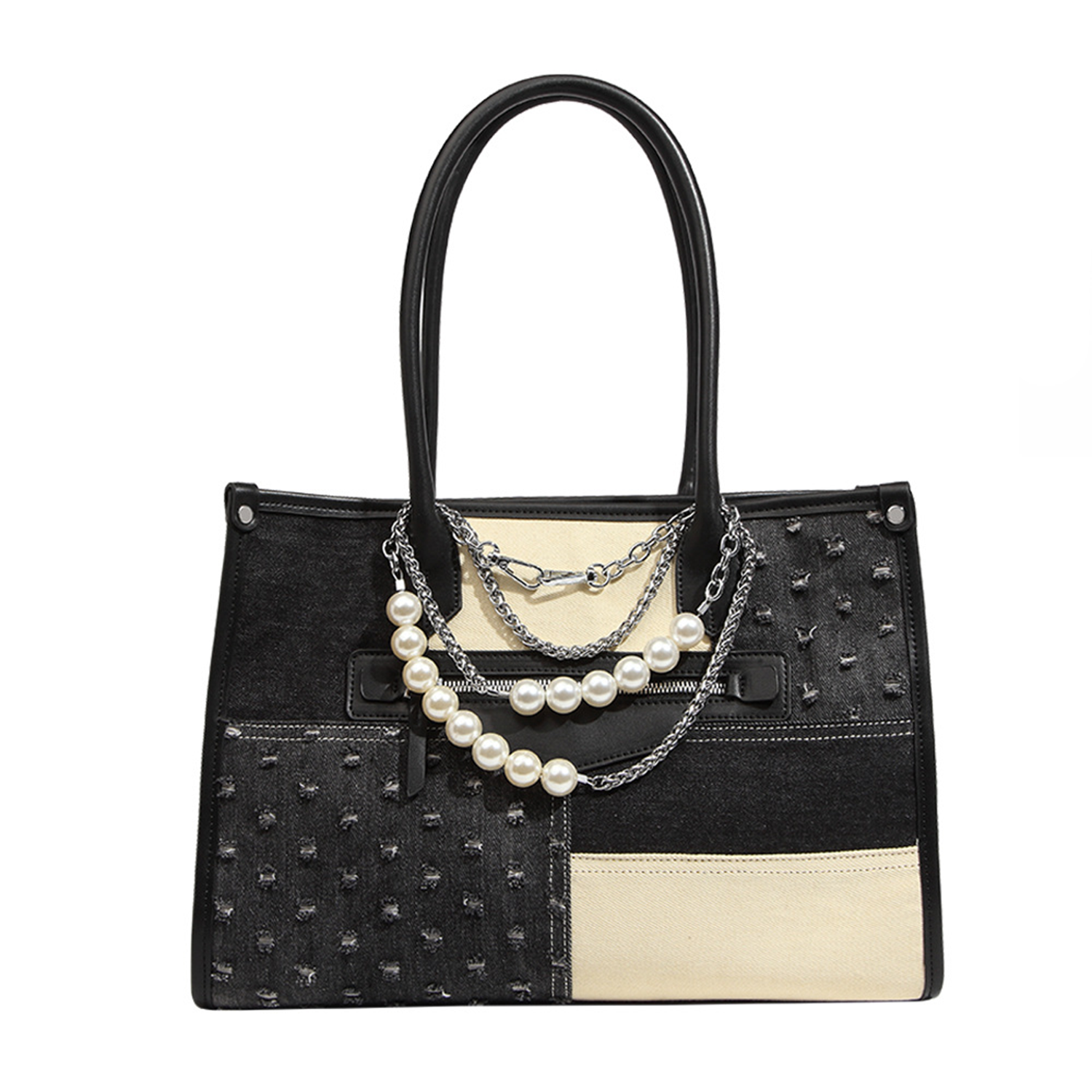 2 IN 1 Denim Shoulder Handbag 3