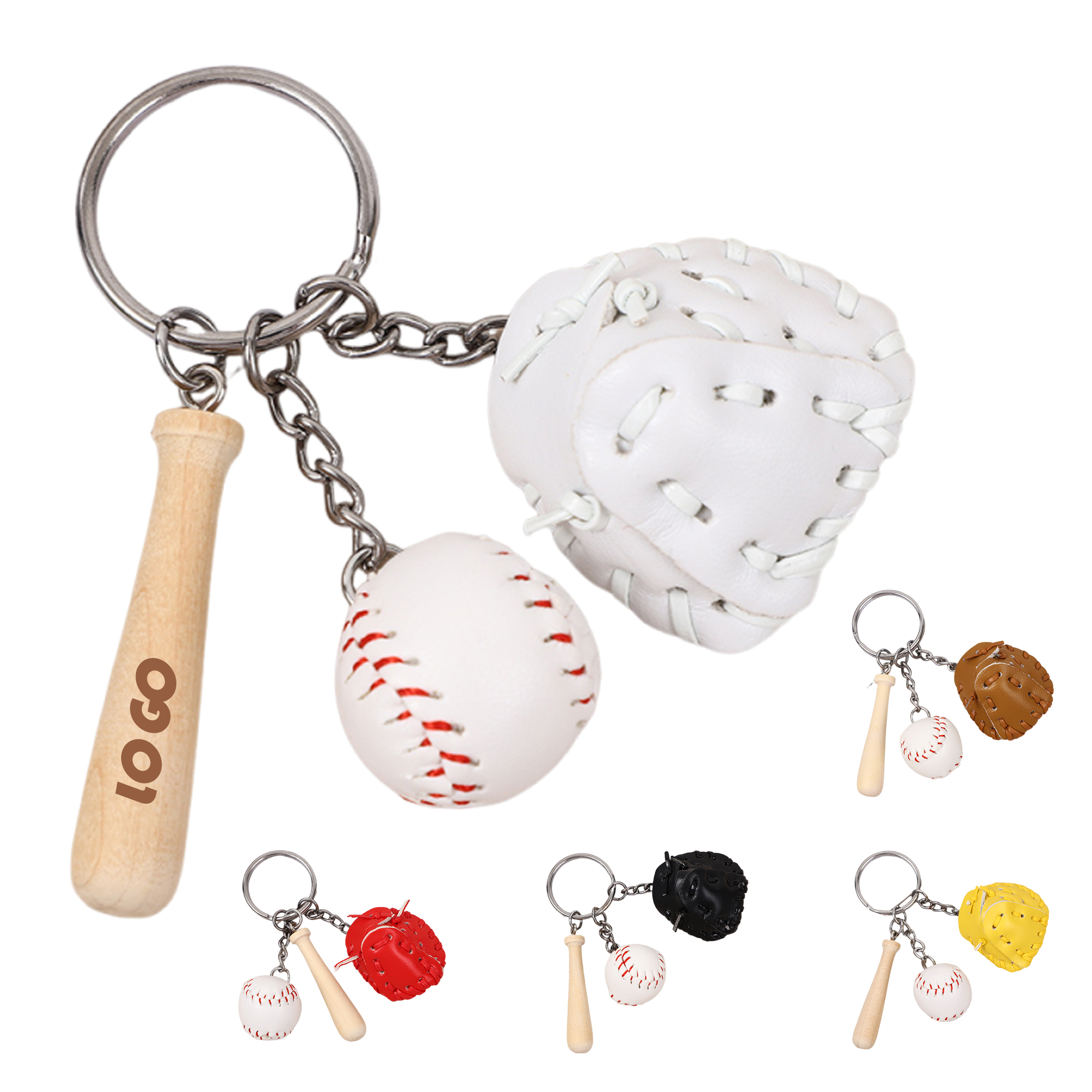 Mini Baseball Gear Keychain 2