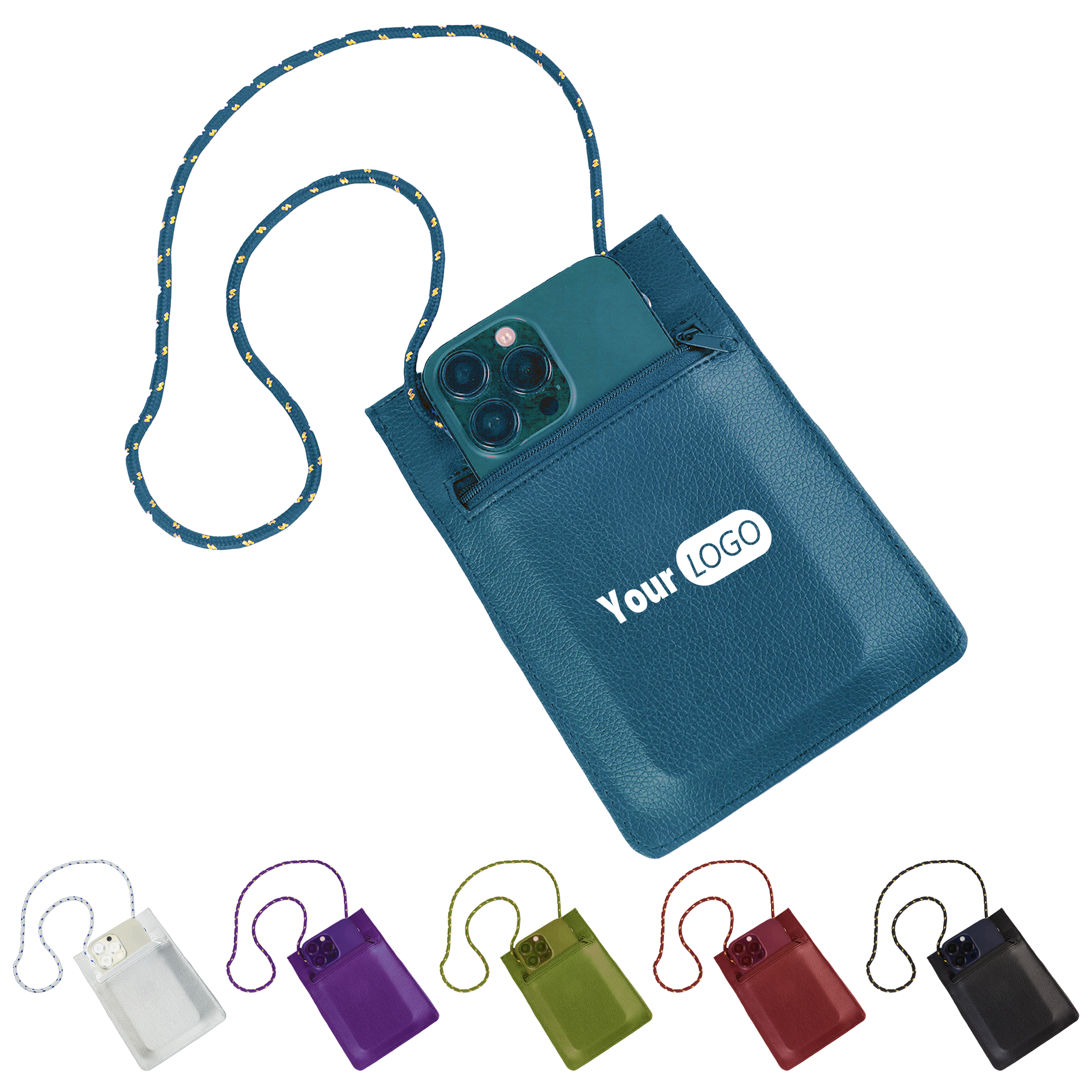 Polyester Compact Neck Phone Holder Bag 2