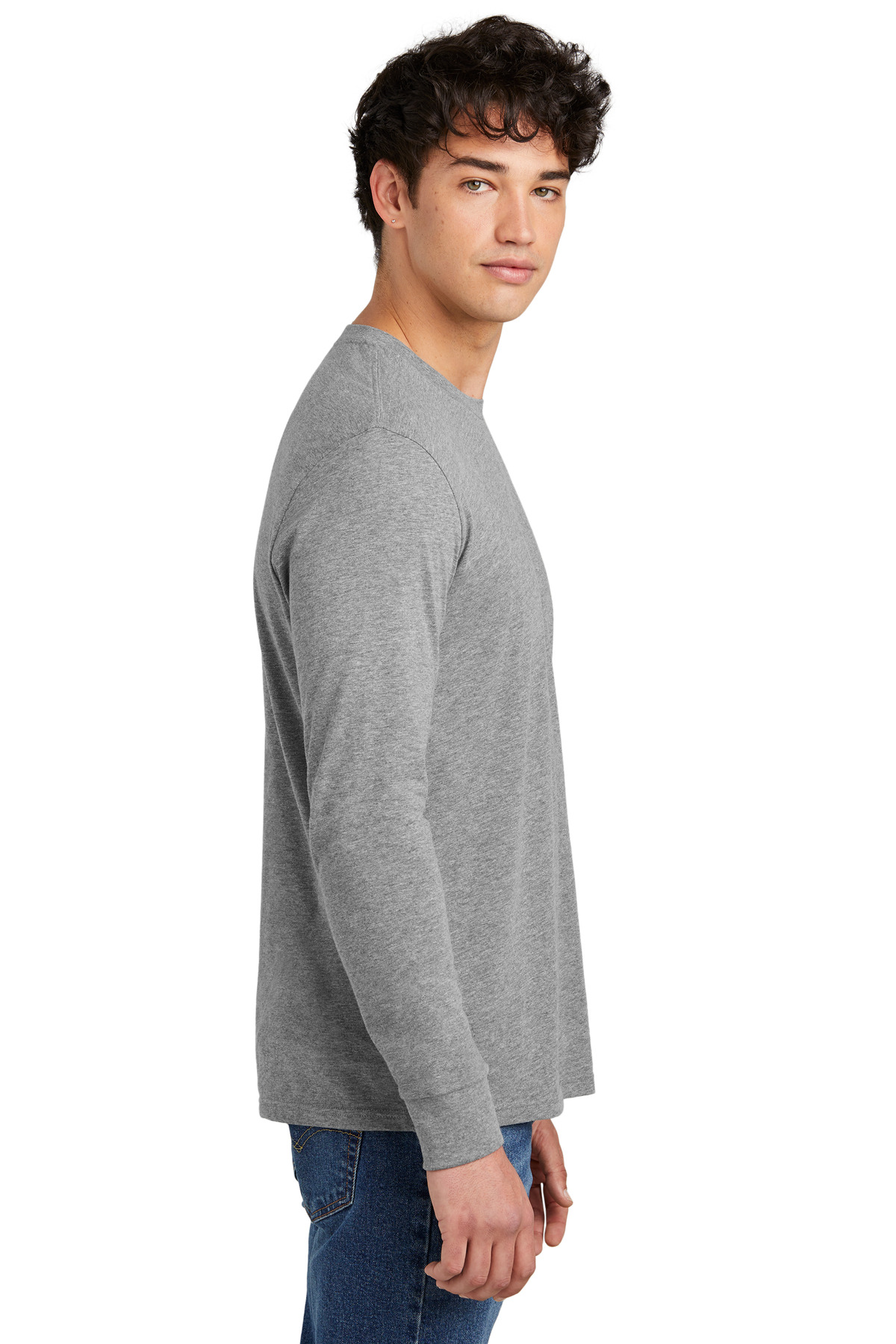 District Perfect Blend CVC Long Sleeve Tee DT109 36