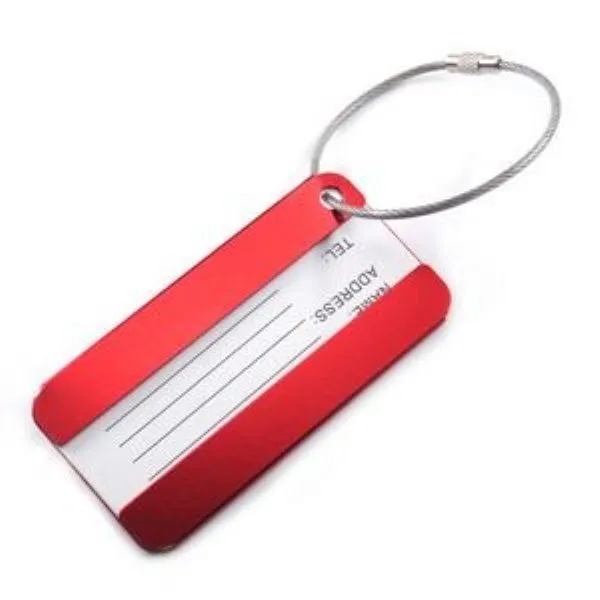 Square Aluminum Alloy Travel Luggage Tag 7