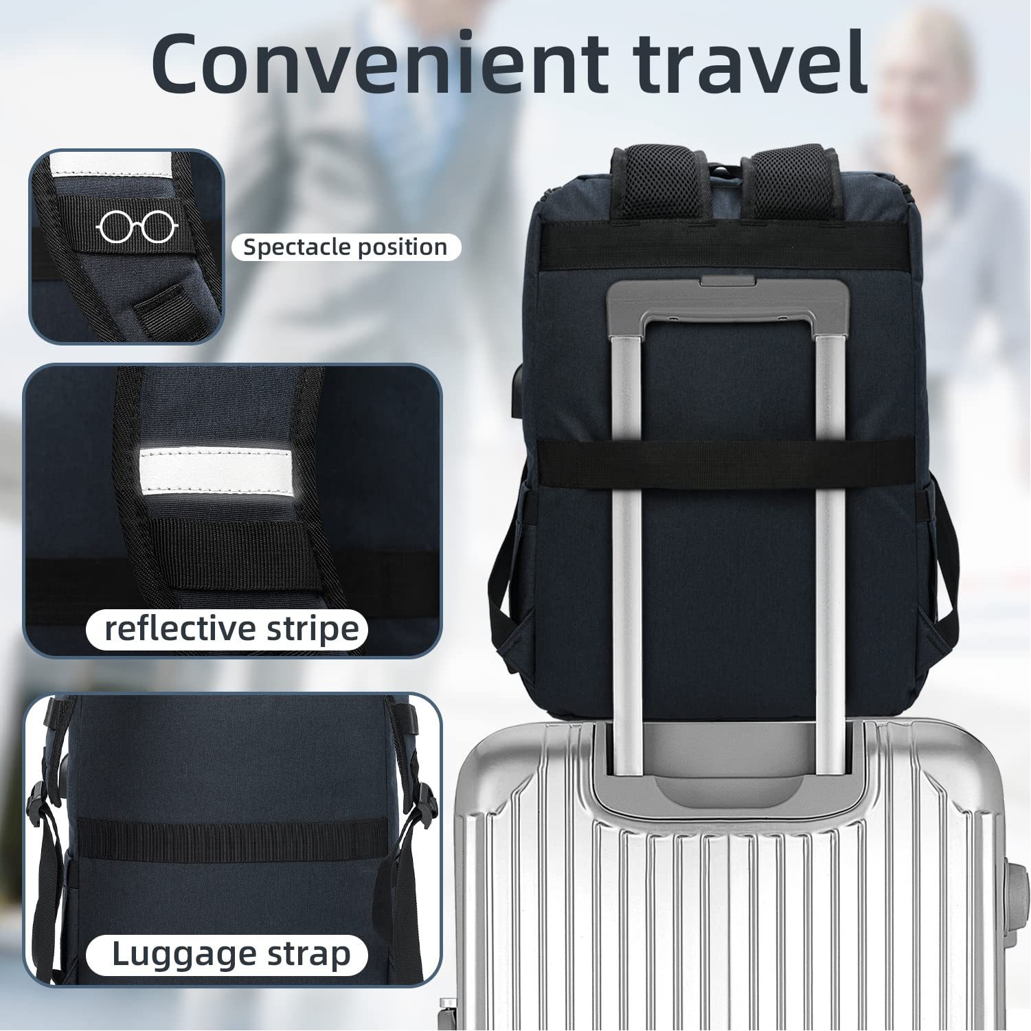 Laptop Backpack With USB Charging Port 2