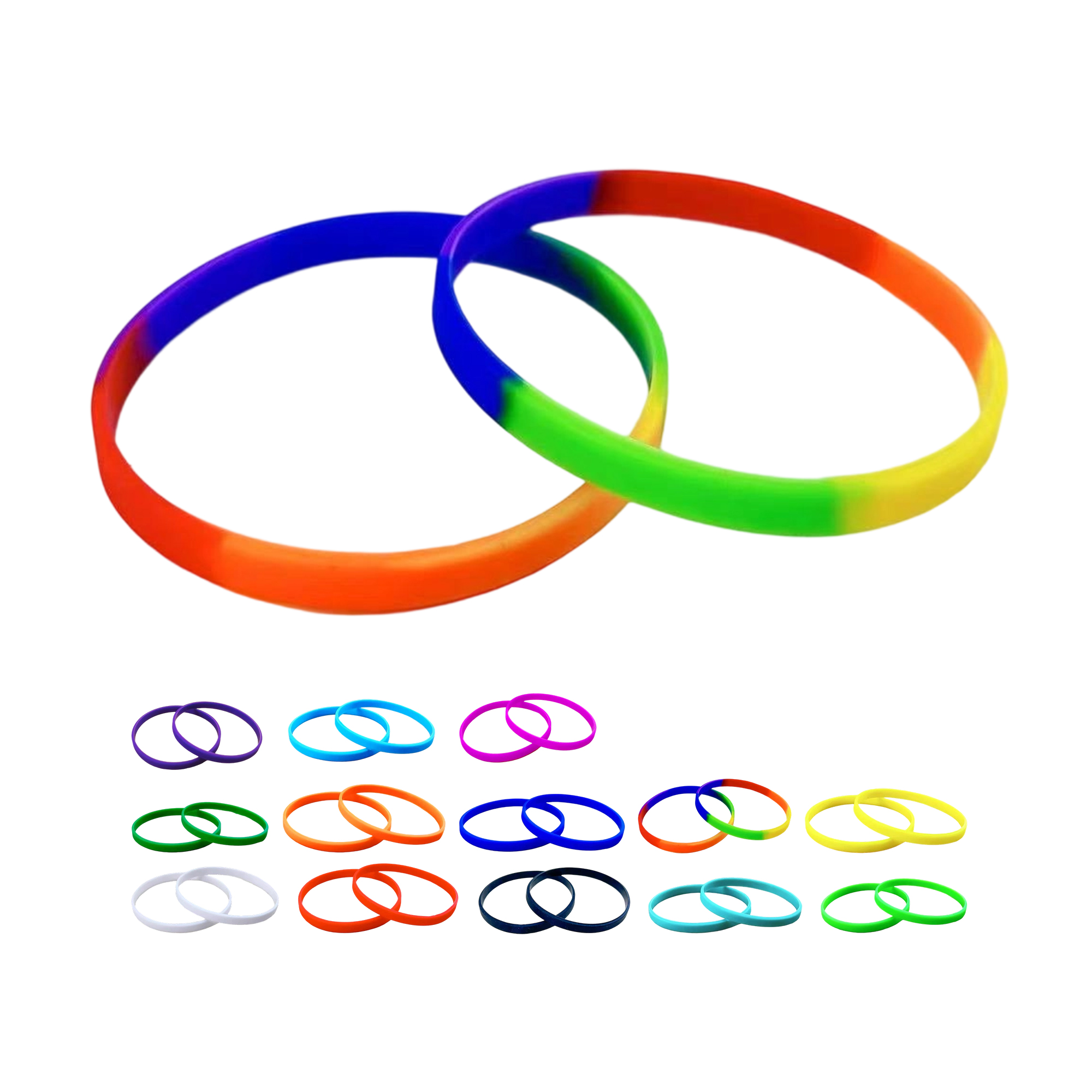Ultra Thin Custom Silicone 5mm Wristbands 11