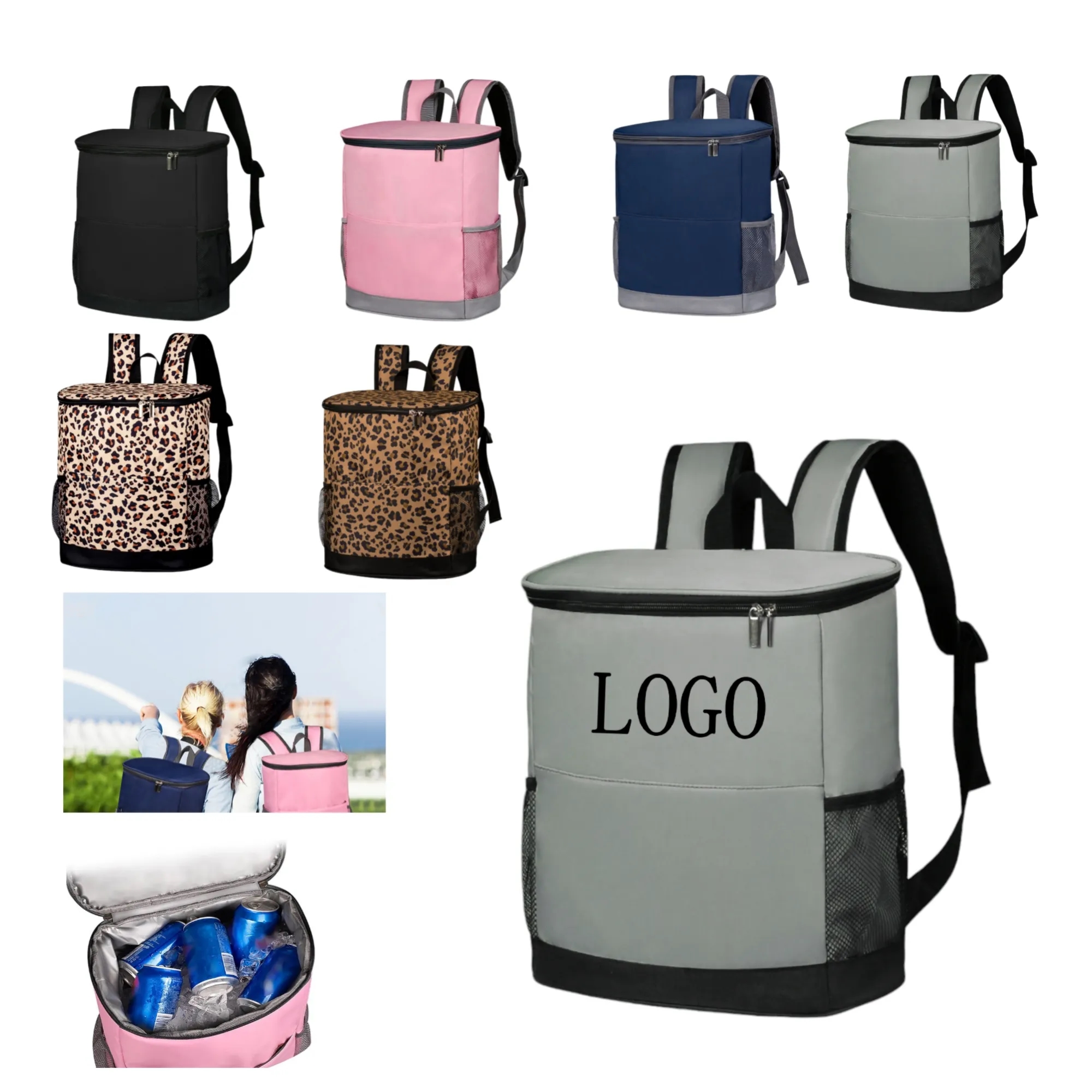 Outdoor Insulated Backpack 12.9" x 11.4" 6.2" 10