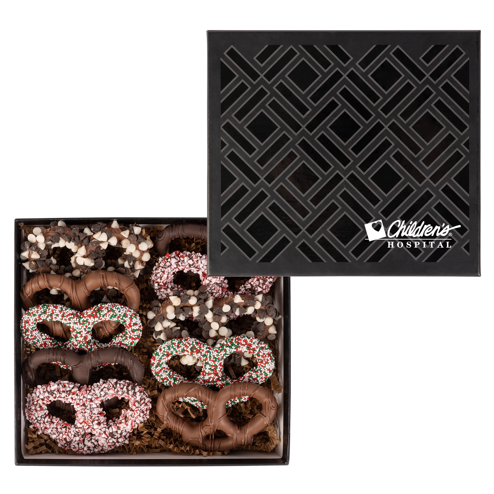 Holiday Premier Chocolate Pretzel Deluxe Gift Box 1