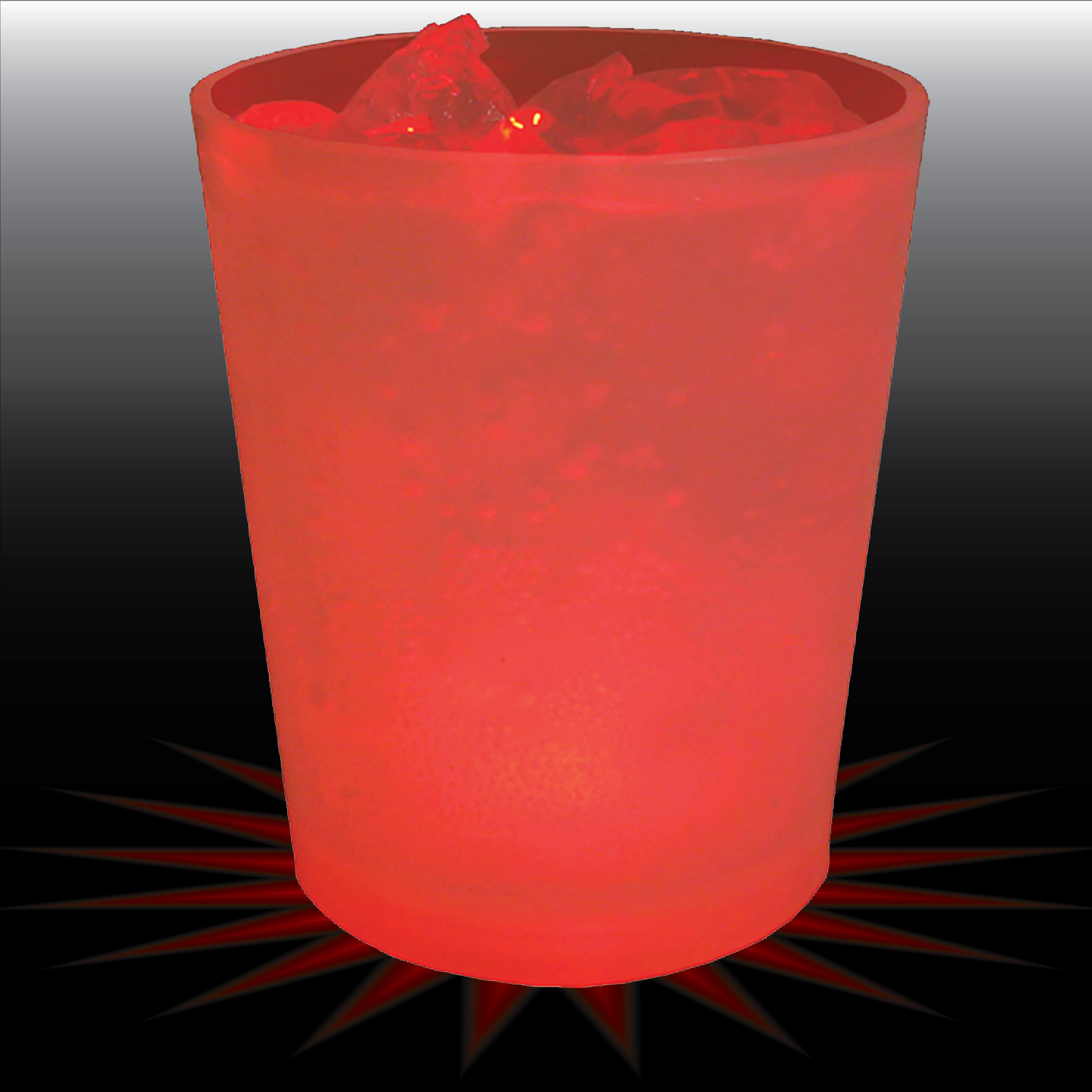 12oz Single Light Plastic Rocks Cup 27