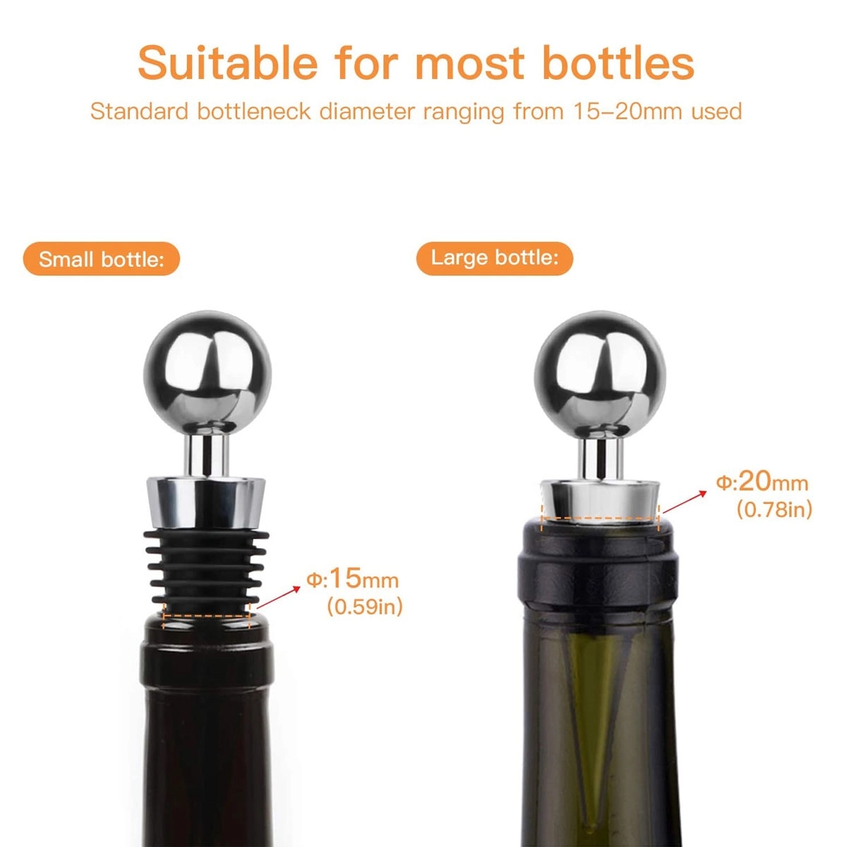 Stainless Steel Bottle Stoppers 2