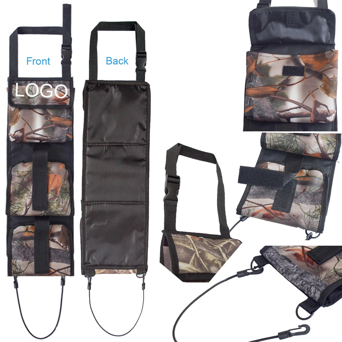 Car Seat Back Gun Sling Organizer With Pockets 3