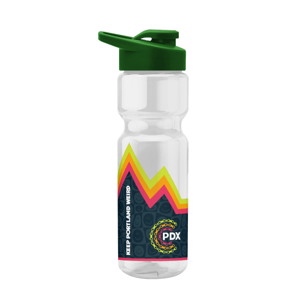 Blazer 28oz Transparent Bike Bottle w/Drink-thru Lid 186