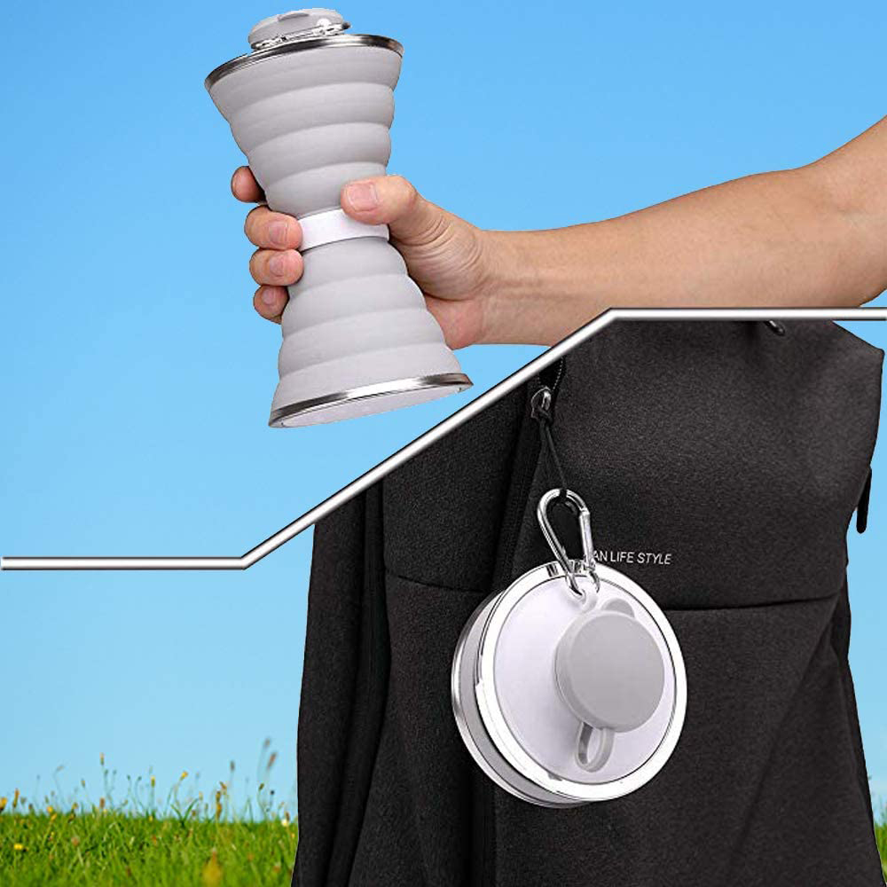 Collapsible portable water bottle 17