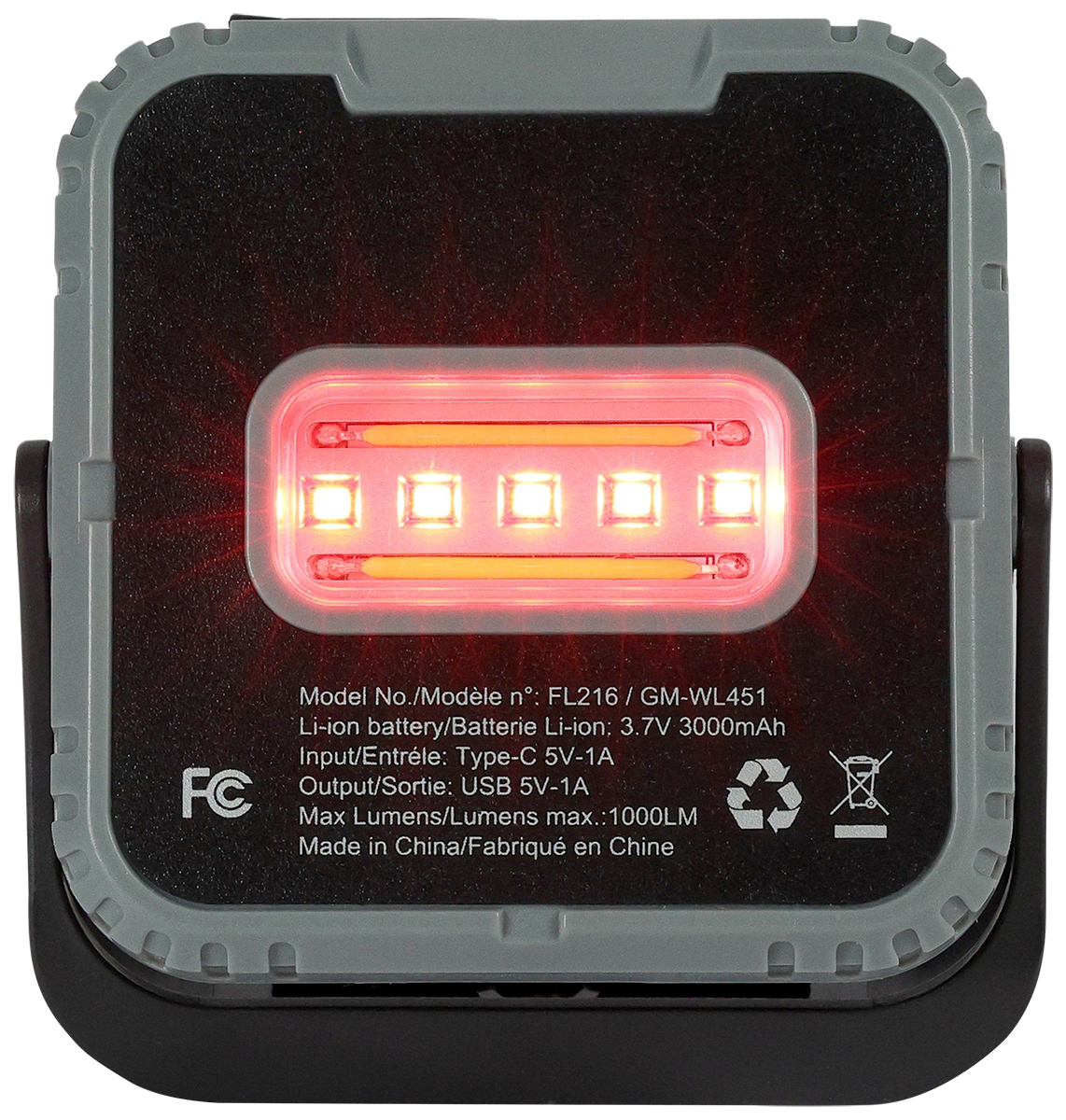 Rechargeable 10W COB/LED Trio Ready Worklight 33