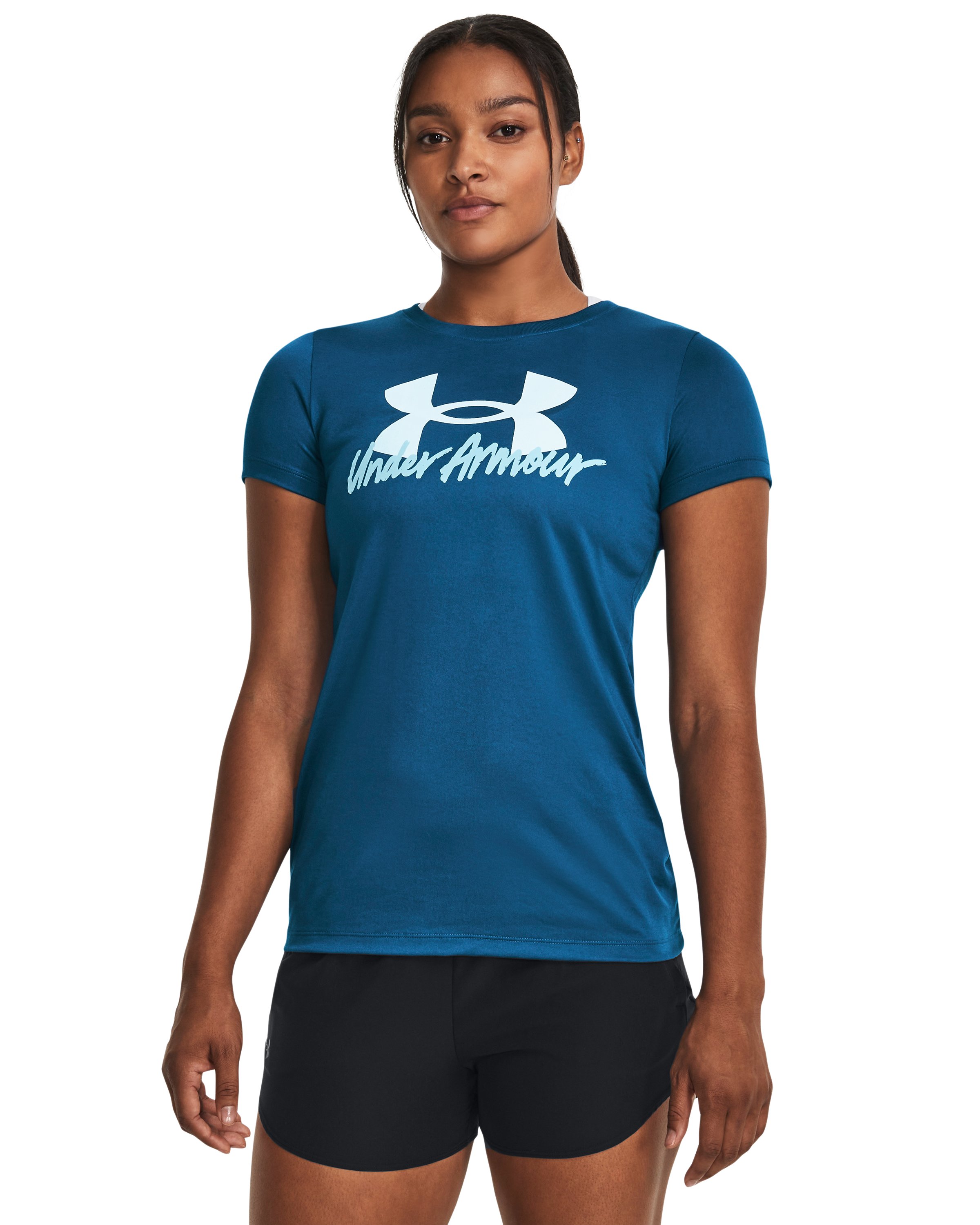Women's UA Tech Graphic Short Sleeve 3
