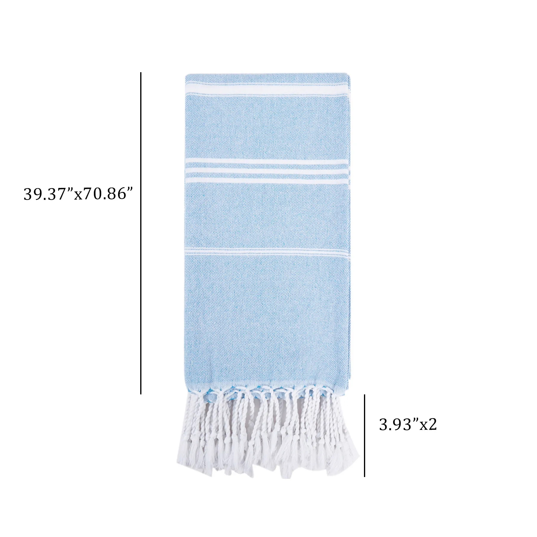 100% Turkish Summer Fun Monogrammed Pestemal Beach Towel 4
