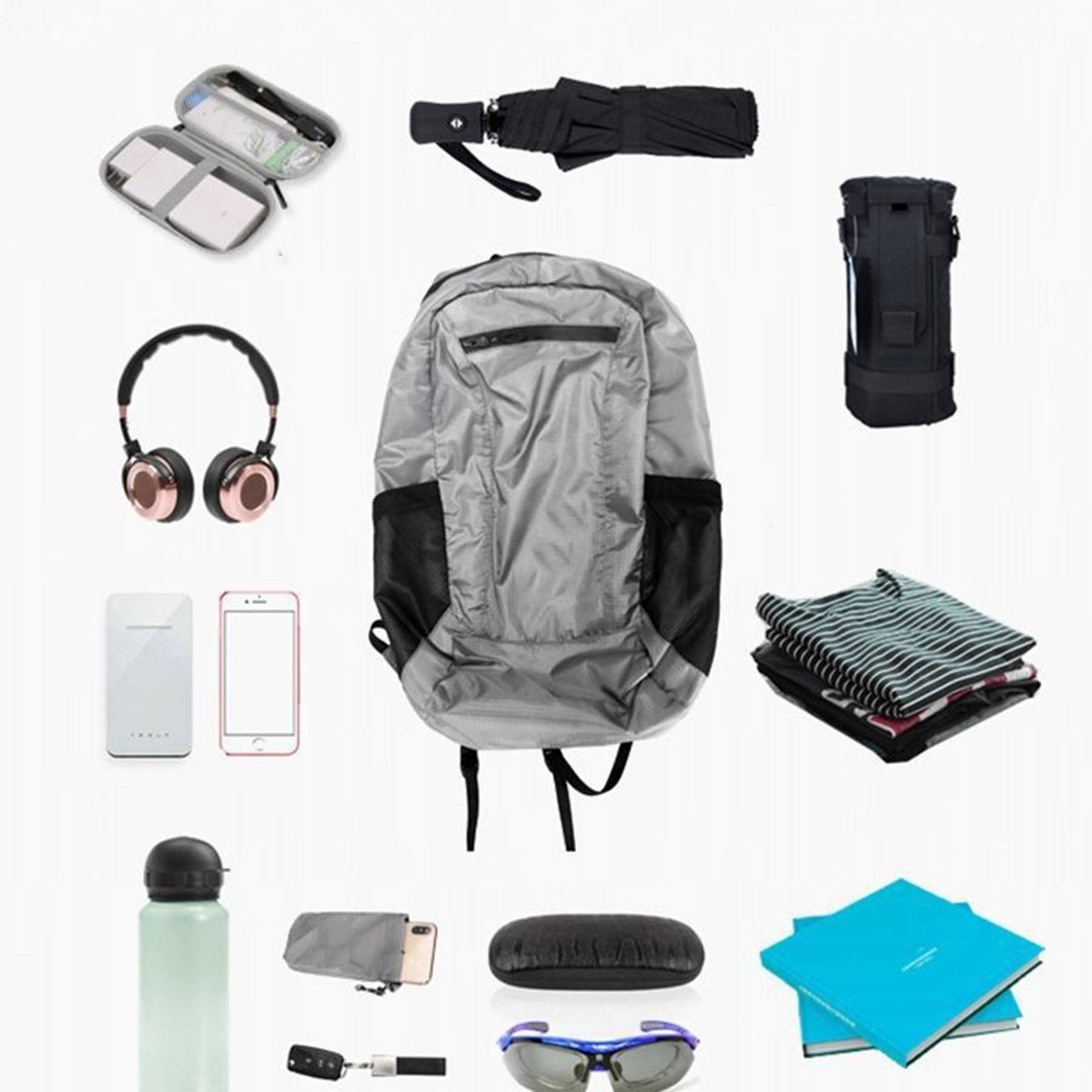 Polyester ultra-light foldable backpack 5