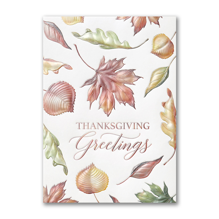 Pearlized Autumn Thanksgiving Card 1