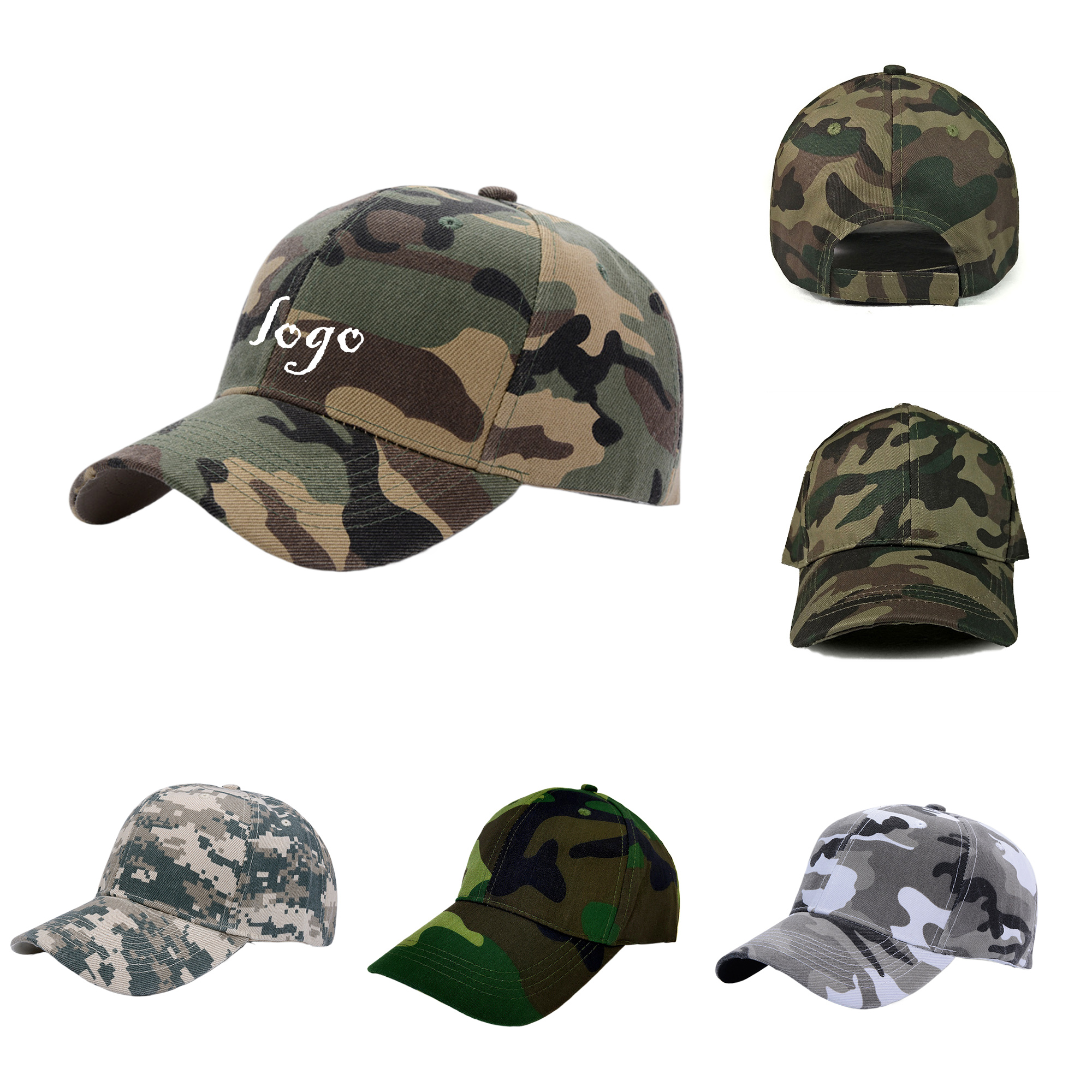 MOQ30 Summer Camp Camo Military Baseball Cap 2