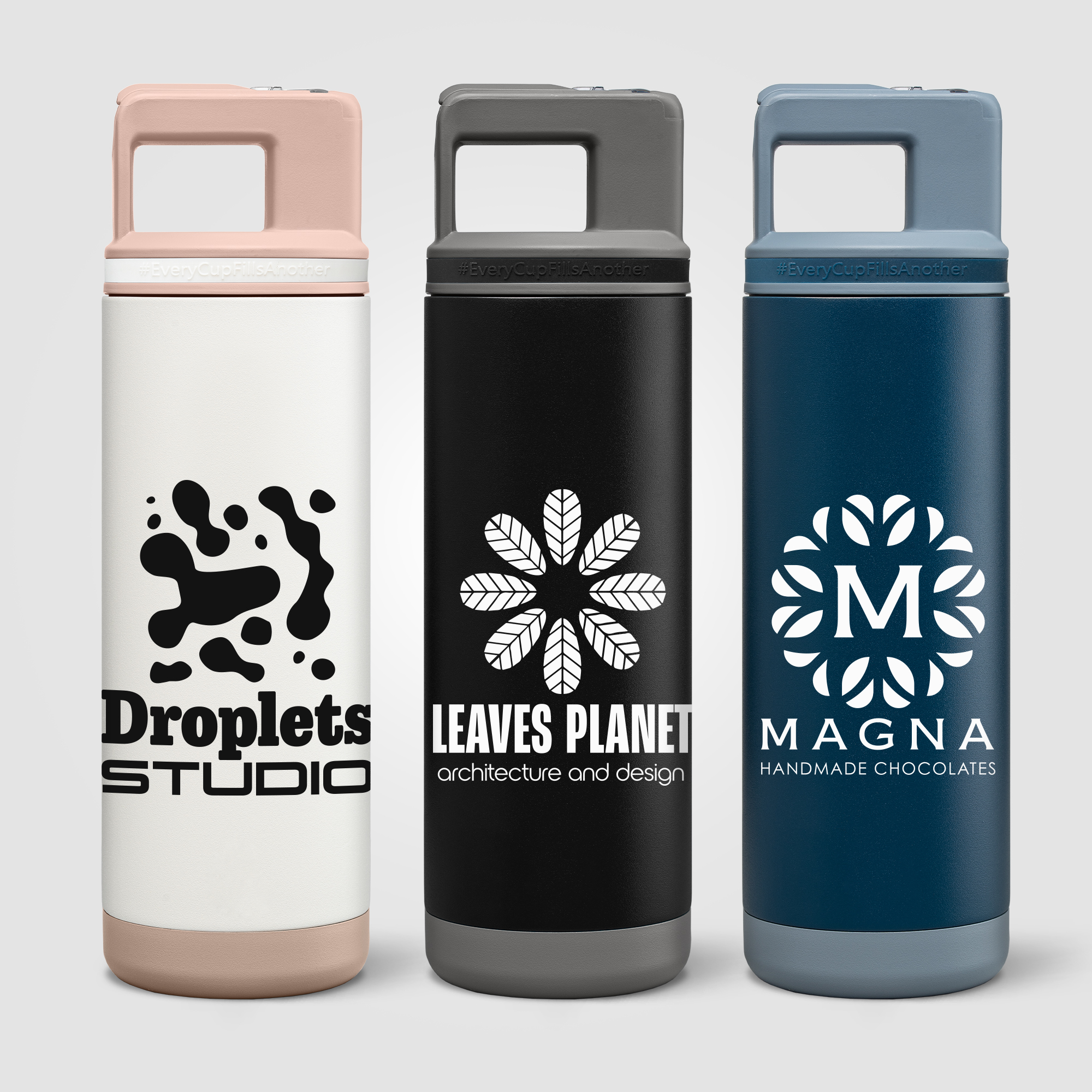 Grosche Alpine Stainless Steel Removable Straw Flip n' Sip Bottle - 20oz 8