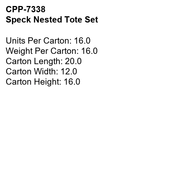 Speck Nested Tote Set 4