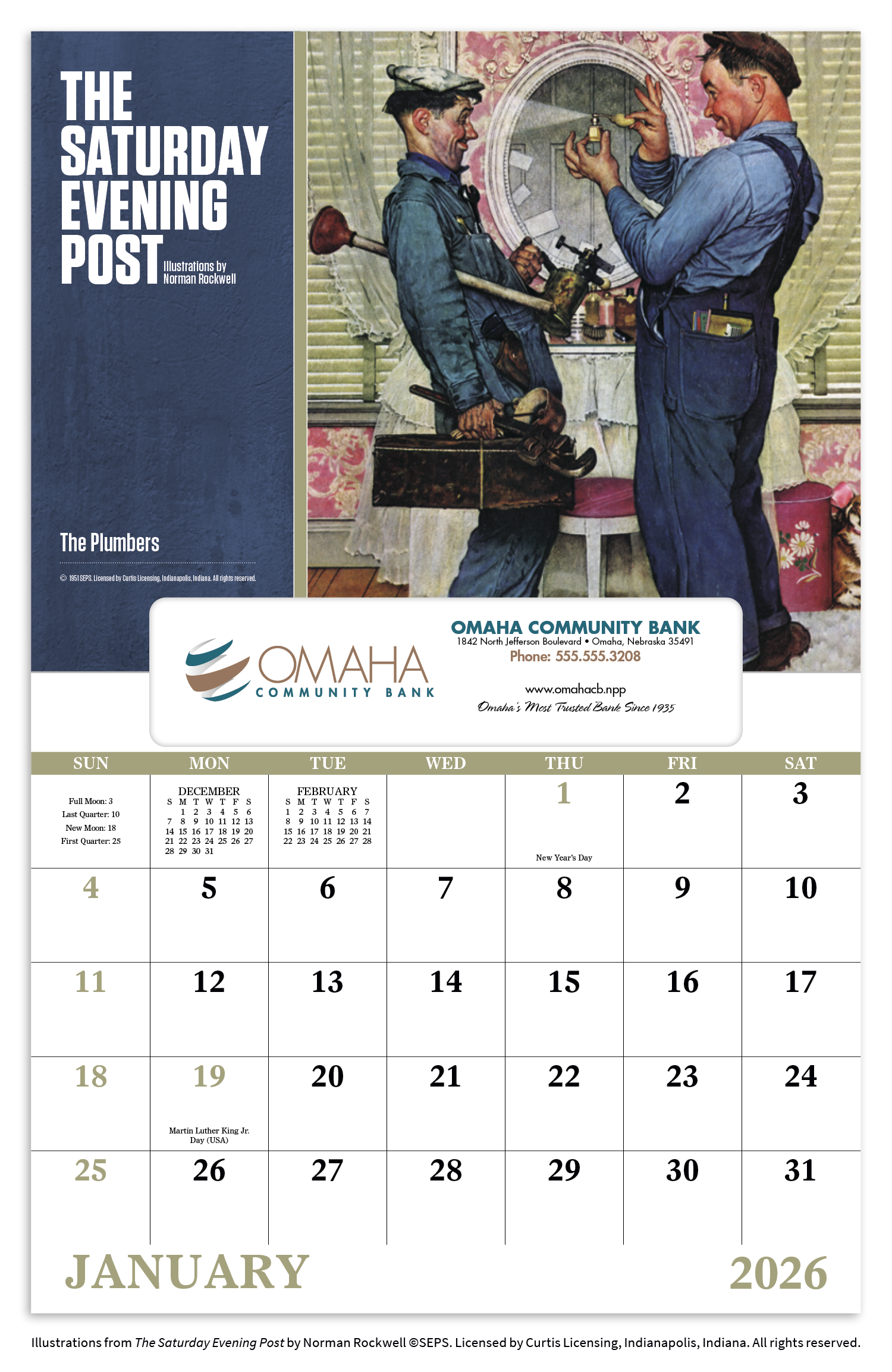 Good Value™ The Saturday Evening Post - Window Calendar 48
