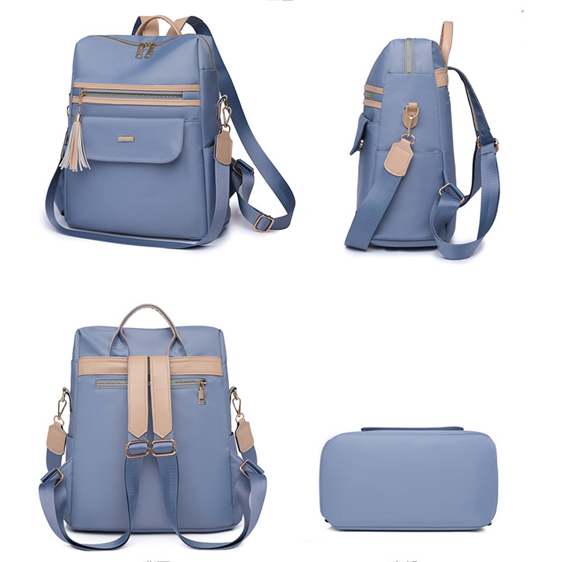 Women's Oxford Cloth Dual-use Casual Backpack 1