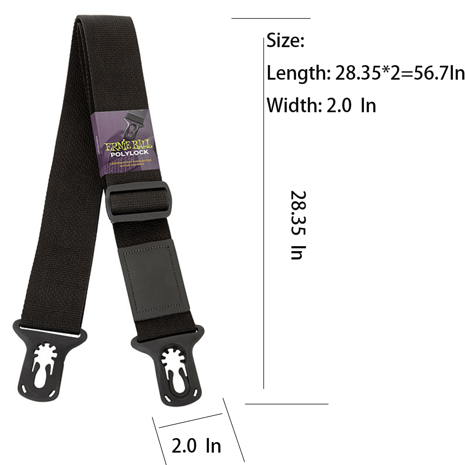 Adjustable Nylon Bass Guitar Strap 2