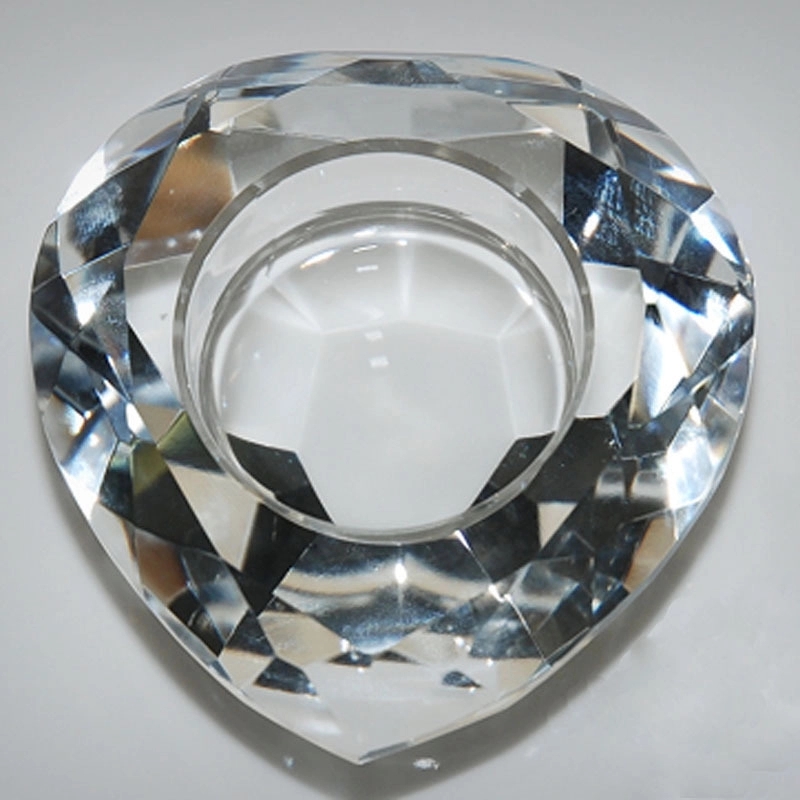 Crystal Heart Shape Wedding Tealight Holders 4