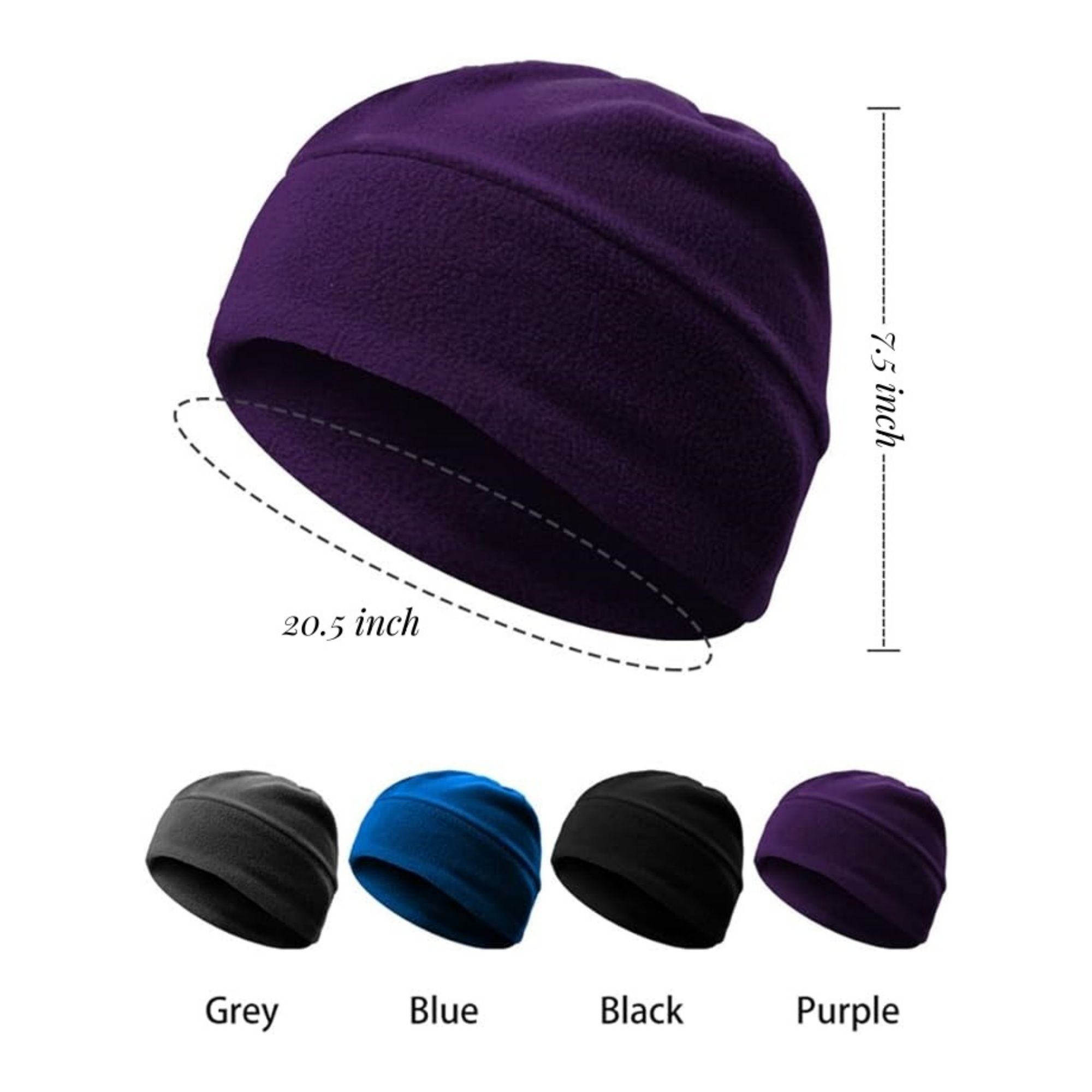 Winter Thermal Breathable Beanie Hat 4