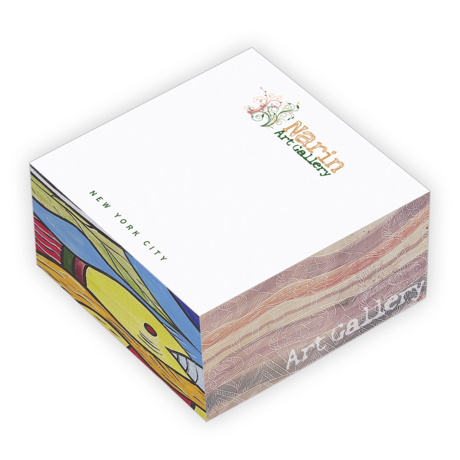 Souvenir® 3" x 3" x 1.5" Non-Adhesive Cube 4
