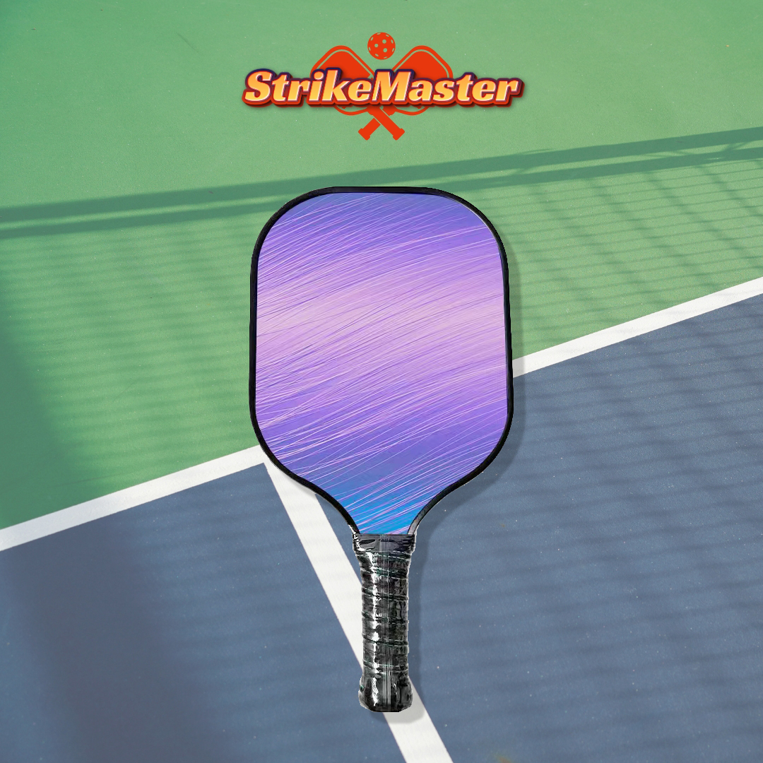StrikeMaster Single Fiberglass Pickleball Paddle with PU Leather Bag 4