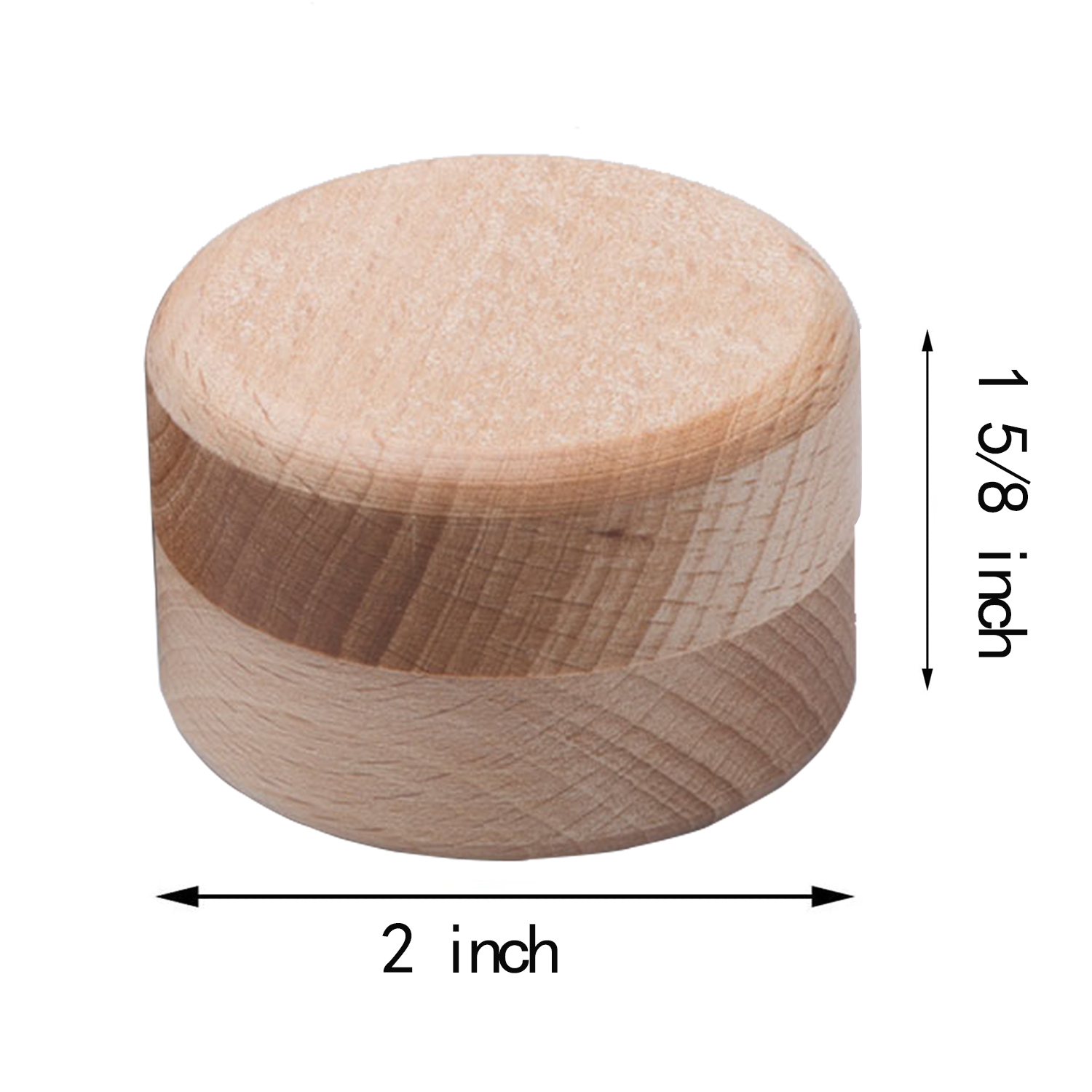Round Wooden Storage Box 2