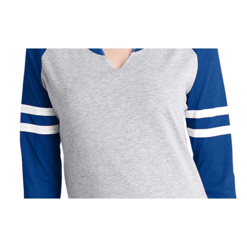 LAT Ladies' Gameday Mash-Up Long Sleeve Fine Jersey T-Shirt 11