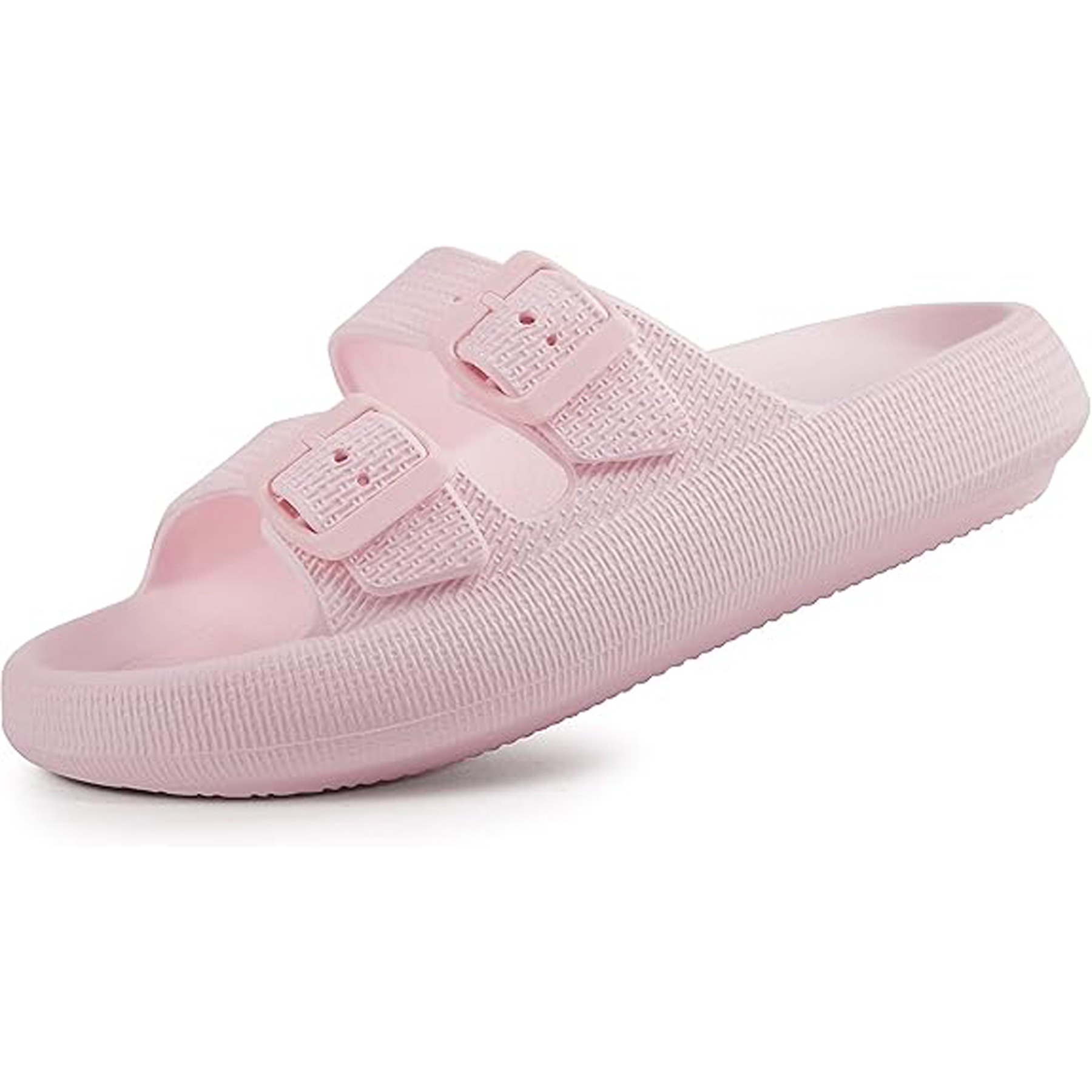 EVA Double Buckle Adjustable Flat Sandals 22