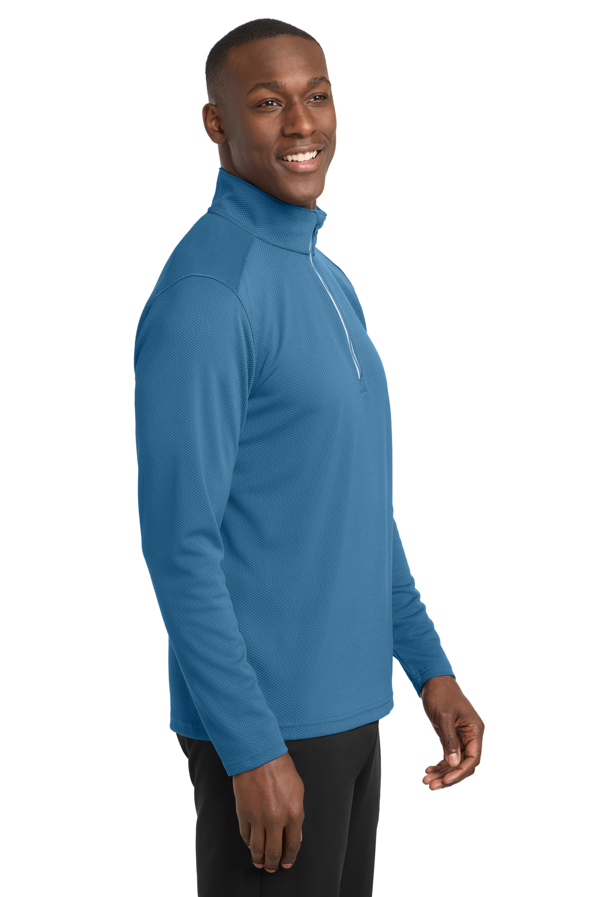 Sport-Tek Sport-Wick Textured 1/4-Zip Pullover. ST860 16