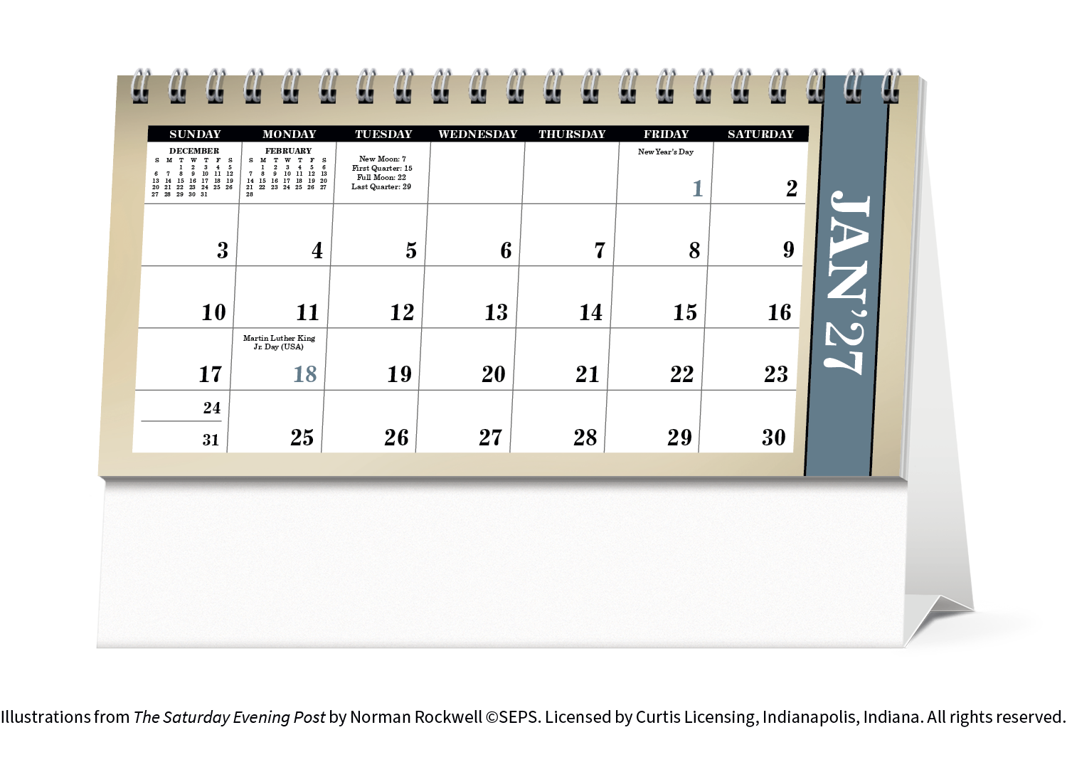 Triumph® Calendars The Saturday Evening Post Illustrations by Norman Rockwell Desk Calendar 23