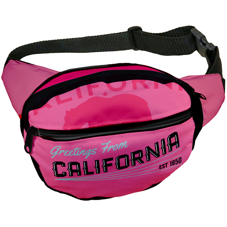 Fashion Full Color Black Panel Fanny Pack 19