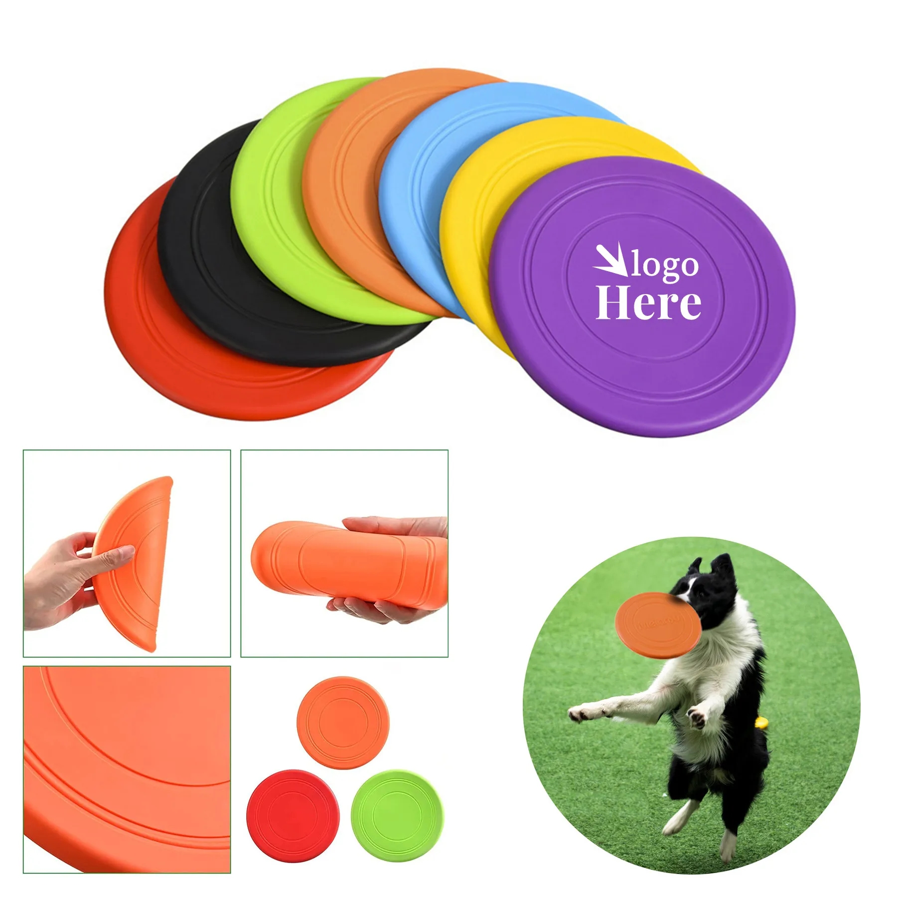 Lightweight Dog Flying Disc Toy MOQ50 6