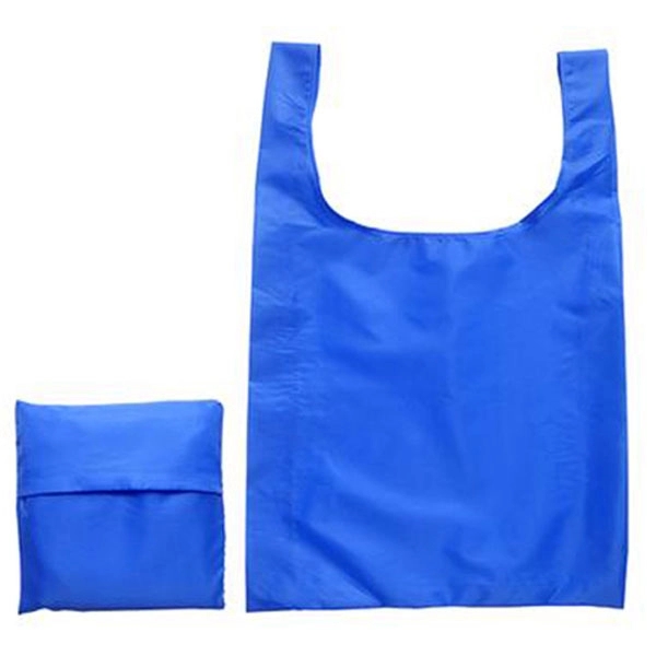Recycle PET Polyester Foldaway Tote In A Pouch 6