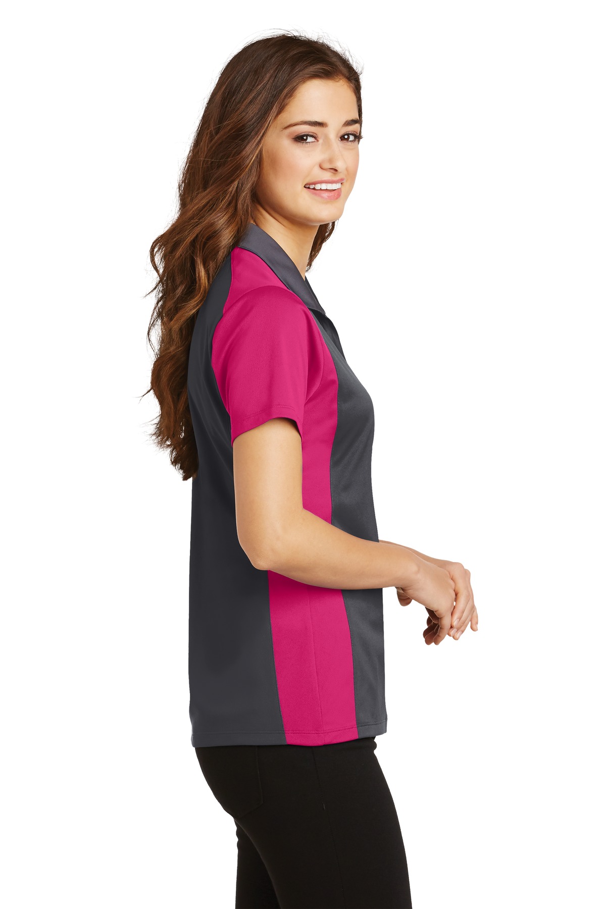 Sport-Tek Women's Colorblock Micropique Sport-Wick Polo. LST652 15