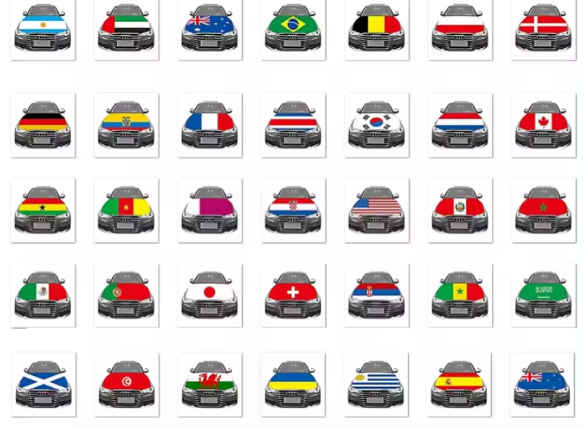 National flag For Car Hood Cover 2