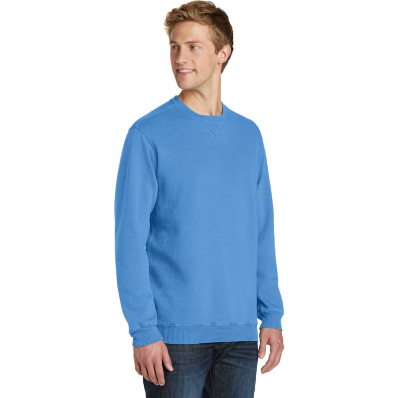 Port & Company Beach Wash Garment-Dyed Crewneck Sweatshirt, custom hoodie or sweatshirt with logo imprint 61