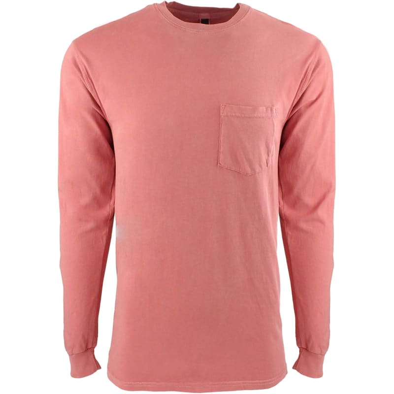 Next Level Apparel Adult Inspired Dye Long-Sleeve Crew With Pocket 5
