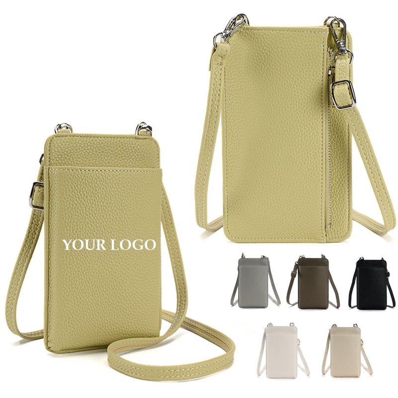 Pu Leather Id Card Wallet Crossbody Sling Bag 5