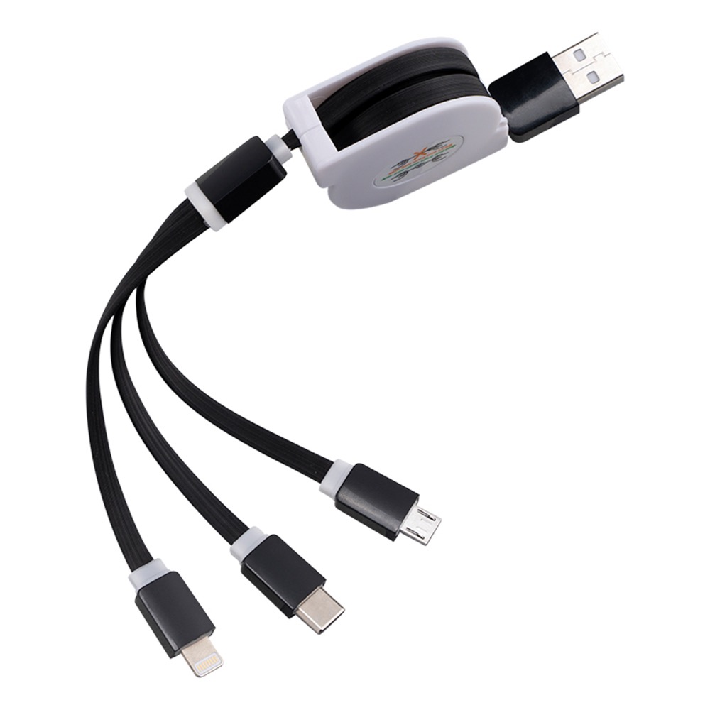 Retractable 3-in-1 Multi Charging Cable 2
